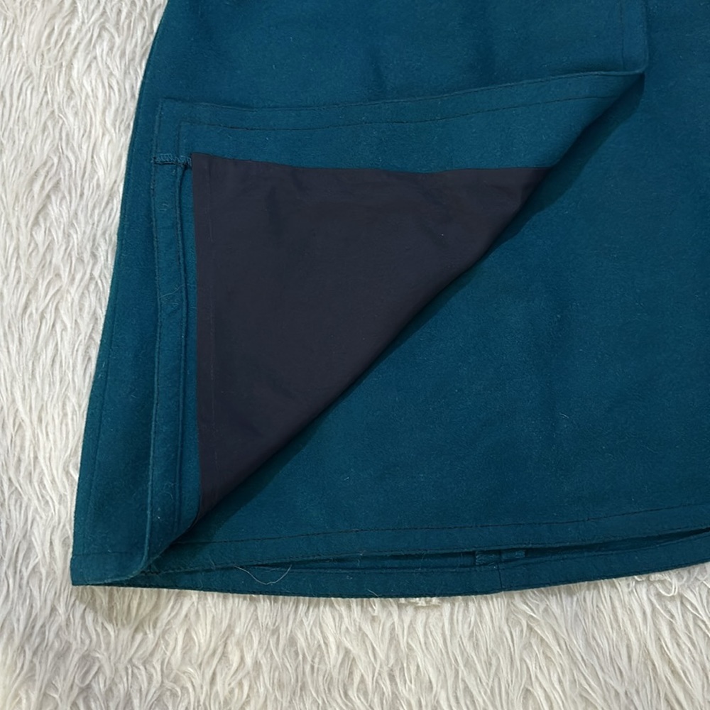 Loft green wool warm skirt new size petite 0 - Picture 3 of 6